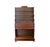 A vintage, mid-century wood book shelf. Features a mulit-tiered, wood shelf with racks and shelves to corral books and...
