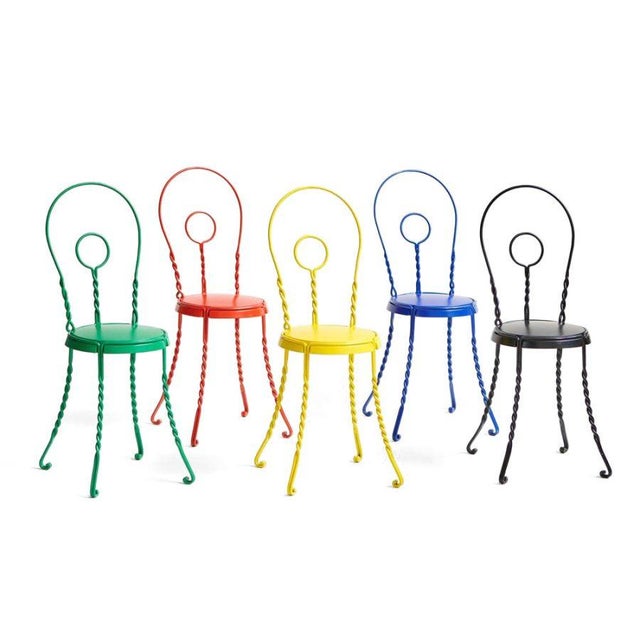 Wrought Iron Chair by Alberto Grassi For Sale - Image 4 of 6