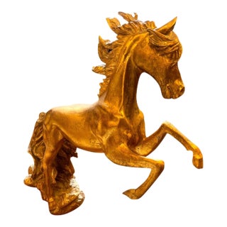 Majestic Bronze Rearing Horse Sculpture – Hand-Finished Decorative Statue for Elegant Interiors For Sale