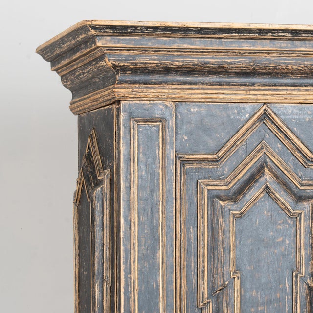 18th Century Black Baroque Swedish Cabinet For Sale - Image 4 of 15