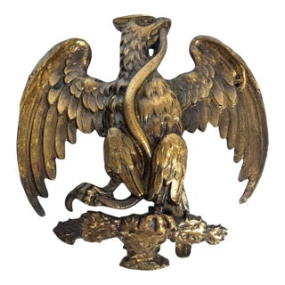 French Empire Bronze Mount of an Eagle Subduing a Serpent, Desmalter / Thomire For Sale