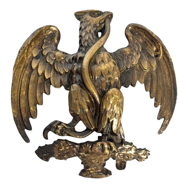 French Empire Bronze Mount of an Eagle Subduing a Serpent, Desmalter / Thomire For Sale