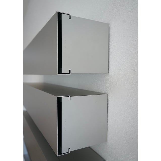 Silver A-Line Shelves by Shigeru Uchida for Pastoe, 1990s, Set of 4 For Sale - Image 8 of 18