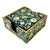1980s Vintage Chinoiserie Boho Chic Hollywood Regency Coasters With Caddy - 7 Piece Set. For Sale