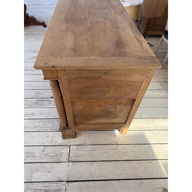 18th Century French Empire Solid Walnut Bleached Chest of Drawer / Commodes For Sale - Image 11 of 12