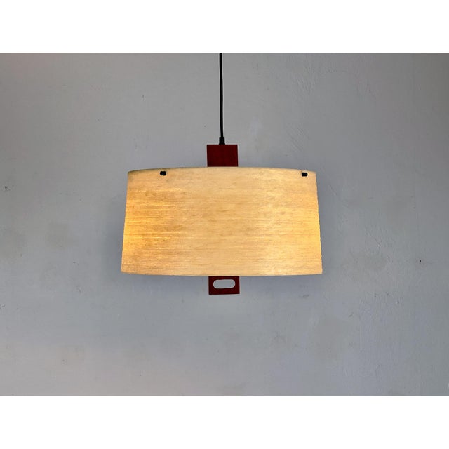 Vintage Pendant Lamp in Teak and Fiberglass by Erco, 1960s For Sale - Image 15 of 15