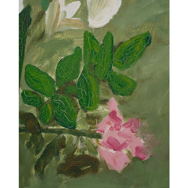 "Still Life With Flowers" Painting by Bryan Wilson 3 Ft. 1960 For Sale - Image 4 of 18