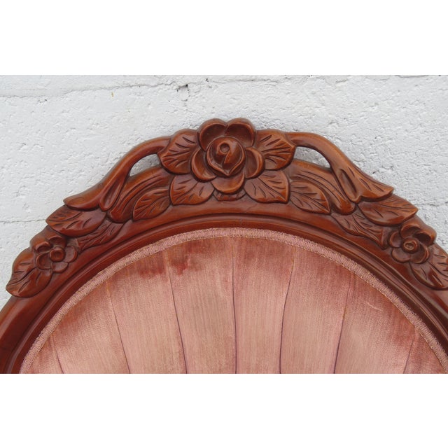 Victorian Kimball Carved Side Accent Chair 6217 For Sale - Image 10 of 15