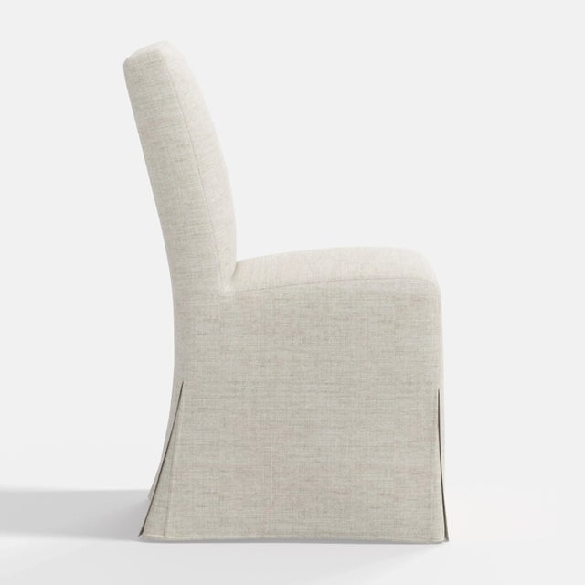 Not Yet Made - Made To Order Stoffer Home x Cloth & Company Lindy Slipcover Dining Chair in Relaxed Linen Zinc For Sale - Image 5 of 6