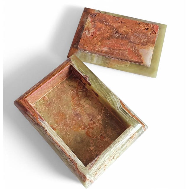 Art Deco Italian Onyx Box, Italy, 1940s For Sale - Image 16 of 18