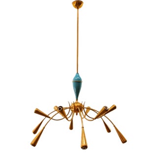 12 Lights Chandelier from Stilnovo For Sale