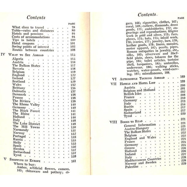 Paper "Planning a Trip Abroad" 1914 Jaekel, Blair, f.r.g.s. For Sale - Image 7 of 9