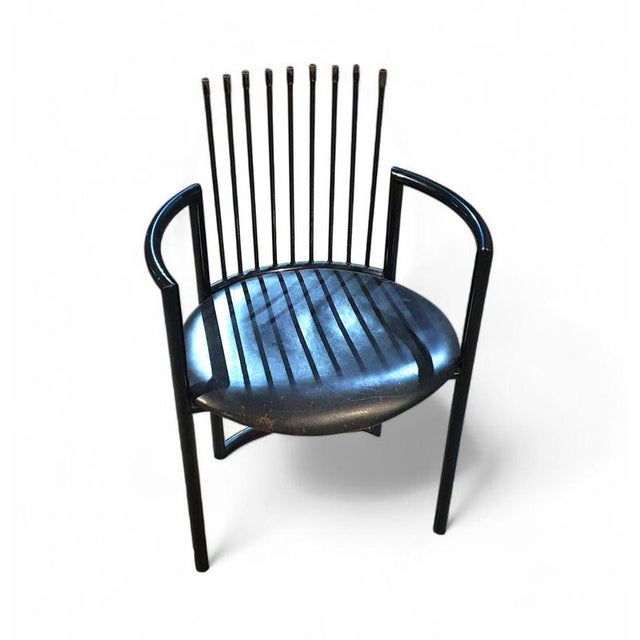 Animal Skin Avantgarde Chair with Leather Seat, Italy, 1980s For Sale - Image 7 of 8