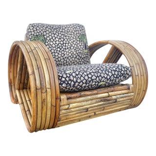 1960s Six-Strand Pretzel Lounge Chair | in Paul Frankl Style For Sale