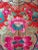 Hot Pink Anglo-Indian Silk Embroidered Tapestry Cushions With Ikat Backs For Sale - Image 8 of 13