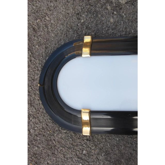 Italian Black & Gold Sconce, 1970s For Sale - Image 4 of 11