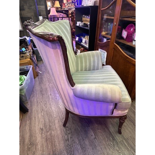 Hollywood Regency Barrel Back Arm Chair Early 20th Century For Sale - Image 4 of 7