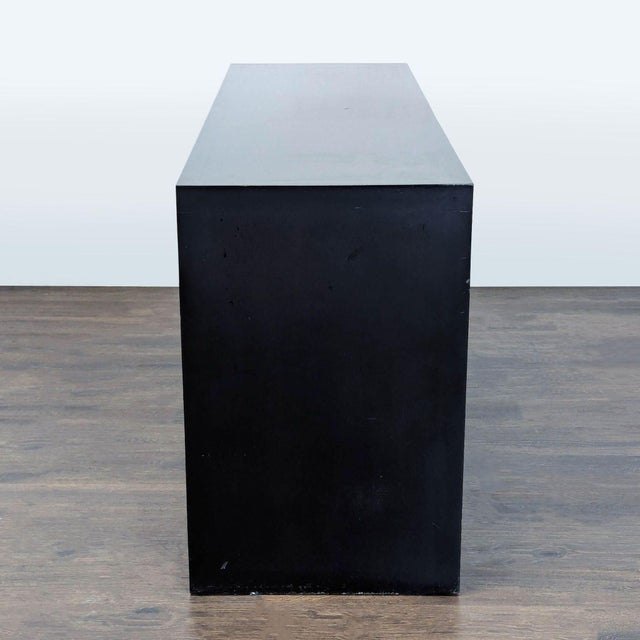 2000 - 2009 Two Drawer Wood Credenza With Shelf For Sale - Image 5 of 9