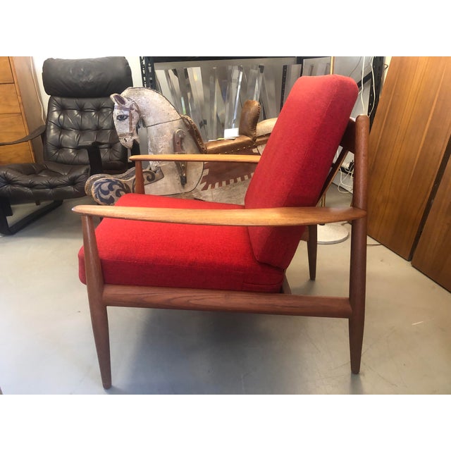 Grete Jalk for France & Son Teak Lounge Chairs, Pair, Denmark, 1960s For Sale - Image 13 of 18