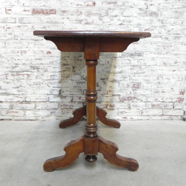 Wood Antique Oak Dining Table, 1890s For Sale - Image 7 of 18