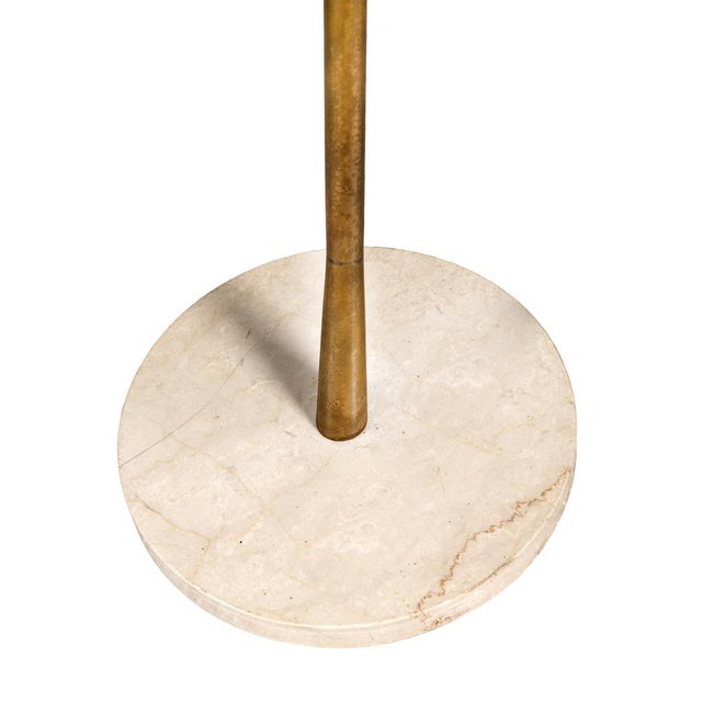 Floor Lamp in Aluminum, Brass, and Marble attributed to Stlnovo, 1970s For Sale - Image 4 of 5