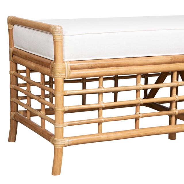 David Francis Luna Bench - Natural For Sale - Image 4 of 9