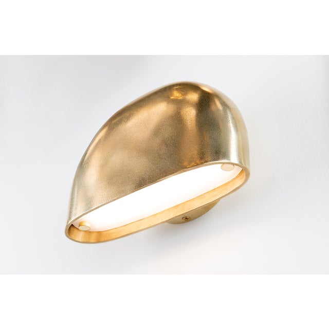 Hudson Valley Lighting Hudson Valley Lighting Diggs 8.25 in. 1 Light Wall Sconce in Aged Brass Finish For Sale - Image 4 of 10