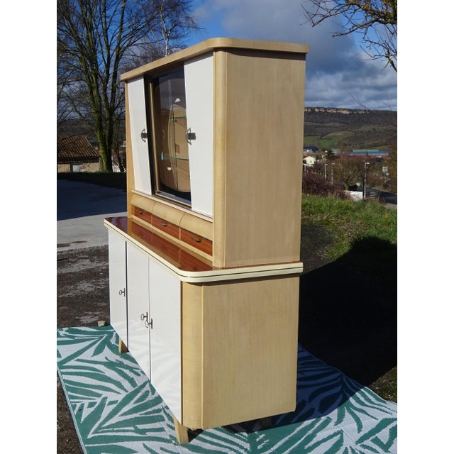 Large Vintage Sideboard in Wood and Formica from Weiler, 1960s For Sale - Image 11 of 18