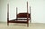 Baker Furniture Company Baker Furniture Historic Charleston Collection Georgian Carved Mahogany King Size Poster Bed For Sale - Image 4 of 12