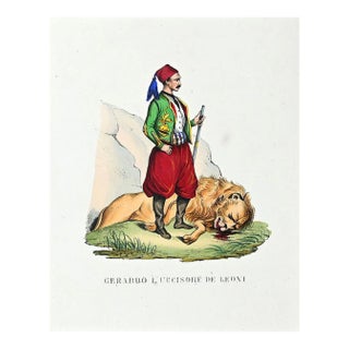 Unknown, Geraldo L'uccisore (Geraldo the Killer), Lithograph, 1849 For Sale