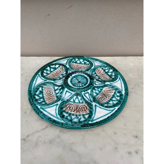 Rare Oyster Plate signed Robert Picault. Robert Picault (1919 - 2000) was born in Vincennes, Paris and studied at the...