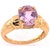 14 Karat Yellow Gold Fashion Oval Amethyst Ring For Sale - Image 9 of 9