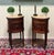 Antique Pair French Louis XVI Style Marble Top NIghtstands End Tables c.1920s-30 For Sale - Image 10 of 18