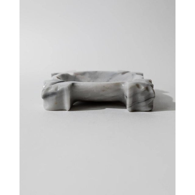 Mid-Century Mexican Marble Ashtray with Engraved Aztec Motif, 1970s For Sale - Image 3 of 12