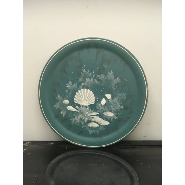 Vintage Wooden Decorative Charger Plate For Sale In Providence - Image 6 of 7