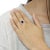 .925 Sterling Silver Prong Set Natural Oval Shape 9X7 MM Purple Amethyst Solitaire and Diamond Accent Ring - Ring Size 5 For Sale In New York - Image 6 of 7