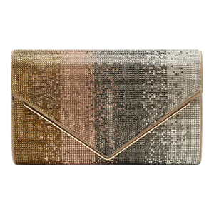 Rafe Candy Envelope Clutch in Gold and Bronze Ombre