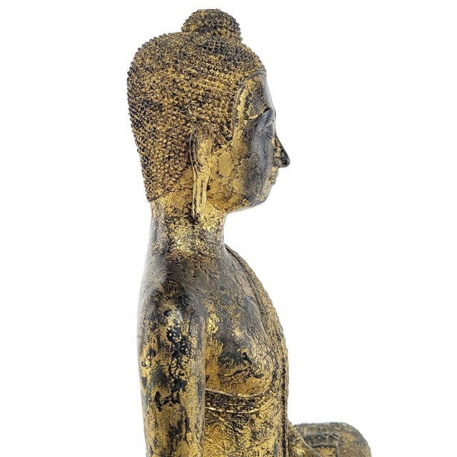 Gold Tourist Bronze Buddha, Probably Vintage For Sale - Image 8 of 11