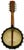 Wood Authentic American Antique Small 8 String Banjo Style Musical Instrument for Decoration - Circa Early 1900s For Sale - Image 7 of 18