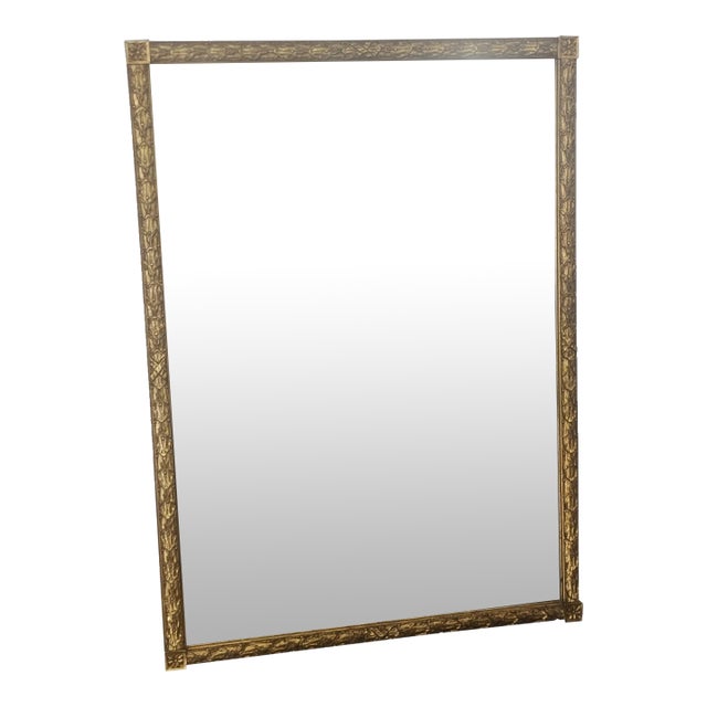 Late 20th Century Friedman Brothers Gold Gilt Carved Large Decorative Mirror, Made in New York For Sale
