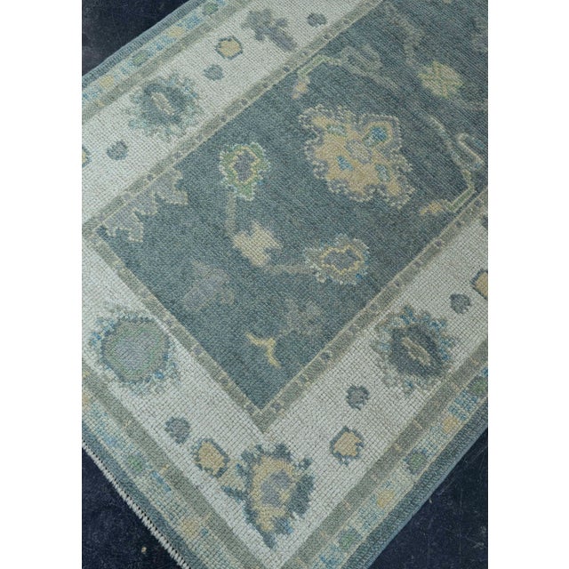 Turkish Turkish Oushak Rug 3'1" x 10'2" #19186 For Sale - Image 3 of 8
