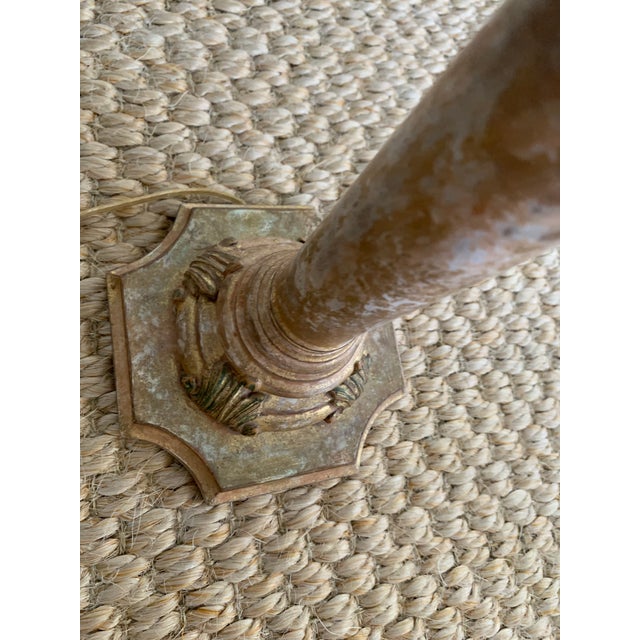 Early 21st Century Wood Base Table Lamp For Sale - Image 9 of 10