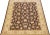 Modern Modern Peshawar Brown Handmade Wool Rug With Palmettes Motif For Sale - Image 3 of 7