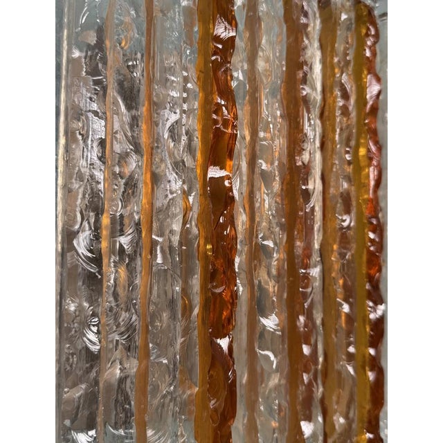 Clear Amber Glass Wall Light by Albano Poli for Poliarte, Italy, 1970s For Sale - Image 11 of 13