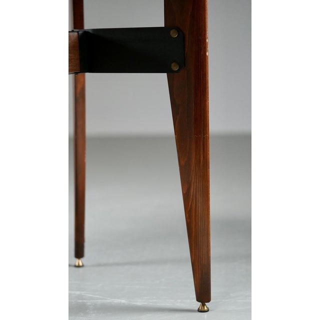 Brown Dining Table in Wood and Metal by Carlo Ratti, Italy, 1960s For Sale - Image 8 of 10