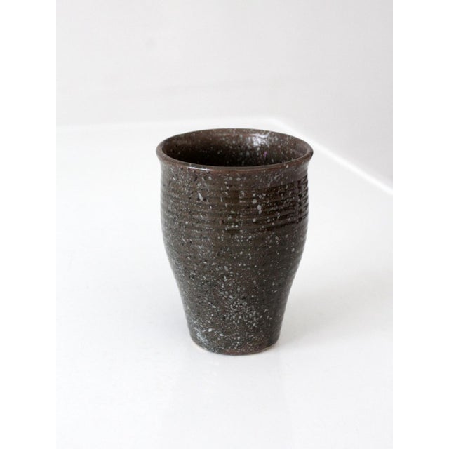 Ceramic Vintage Handmade Studio Pottery Vase For Sale - Image 7 of 9
