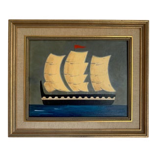 Contemporary Impressionist Style Seascape Painting on Canvas, Framed For Sale