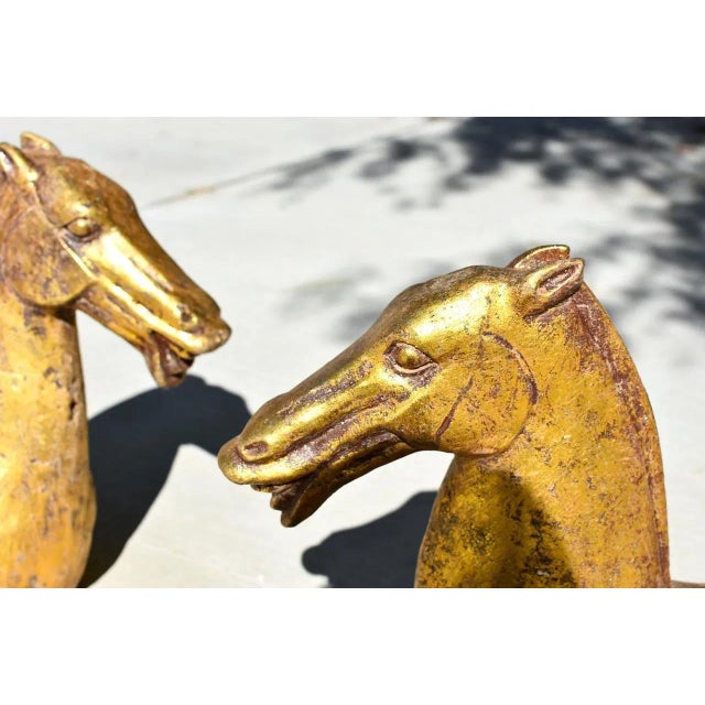 Stunning iron horse busts are heavy and substantial. The original design came from the ancient Han dynasty (206 BC -220...