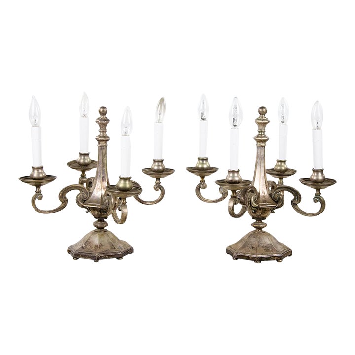 Antique Late 19th Century French Silver Candelabras a Pair Chairish