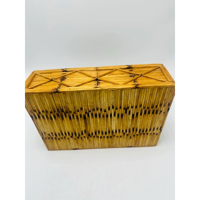 1960s Vintage Handmade Matchstick Box For Sale - Image 5 of 8